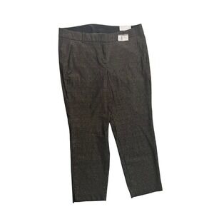 NWT Lane Bryant Women's Ankle Pants‎ Size 20 Black Gold Sparkle